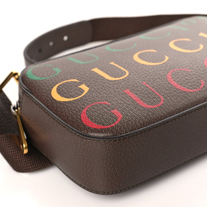 Gucci Textured Dollar Calfskin Gucci 100 Aria Belt Bag 80 32 New Acero Multicolor 7 of 8