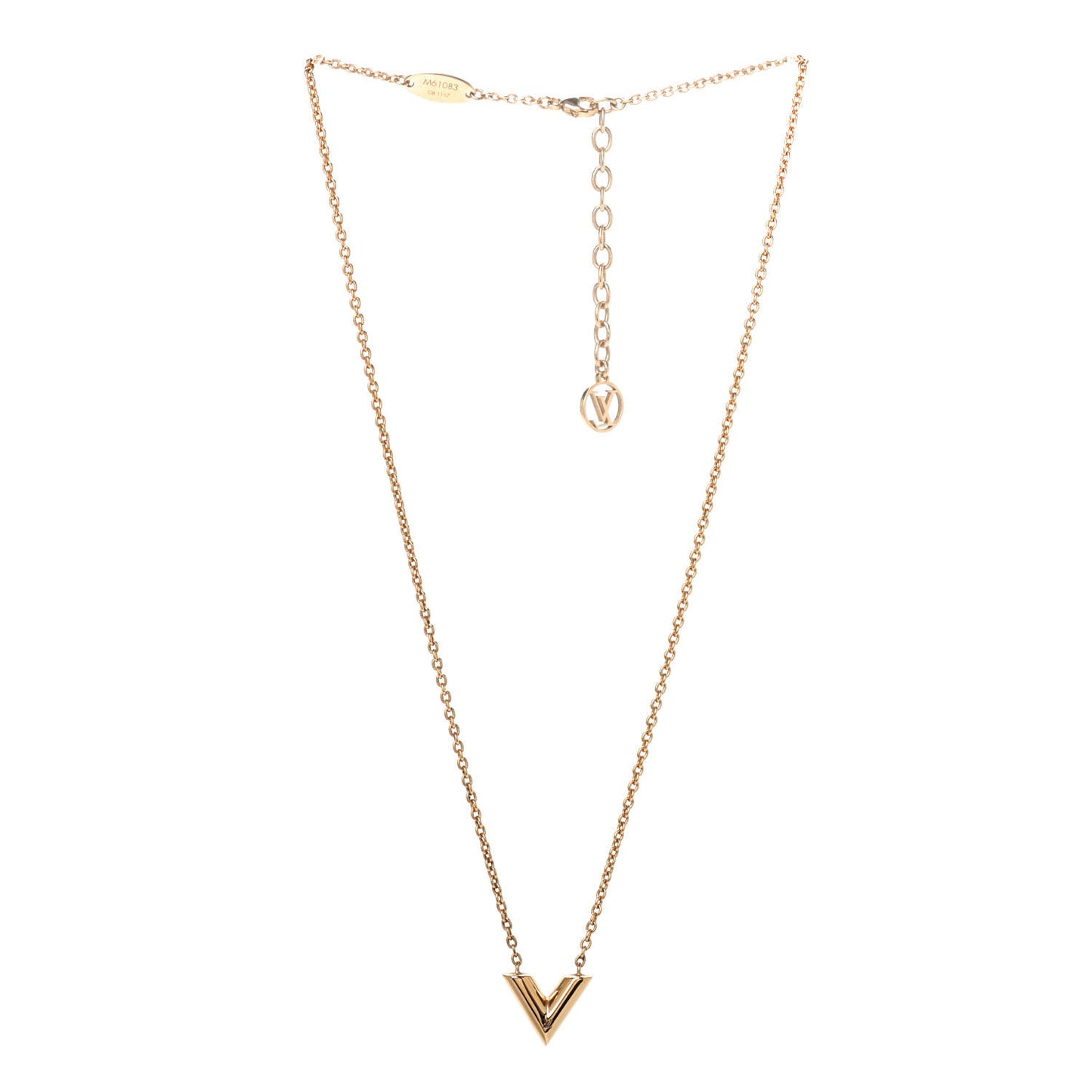 Essential V Necklace Gold