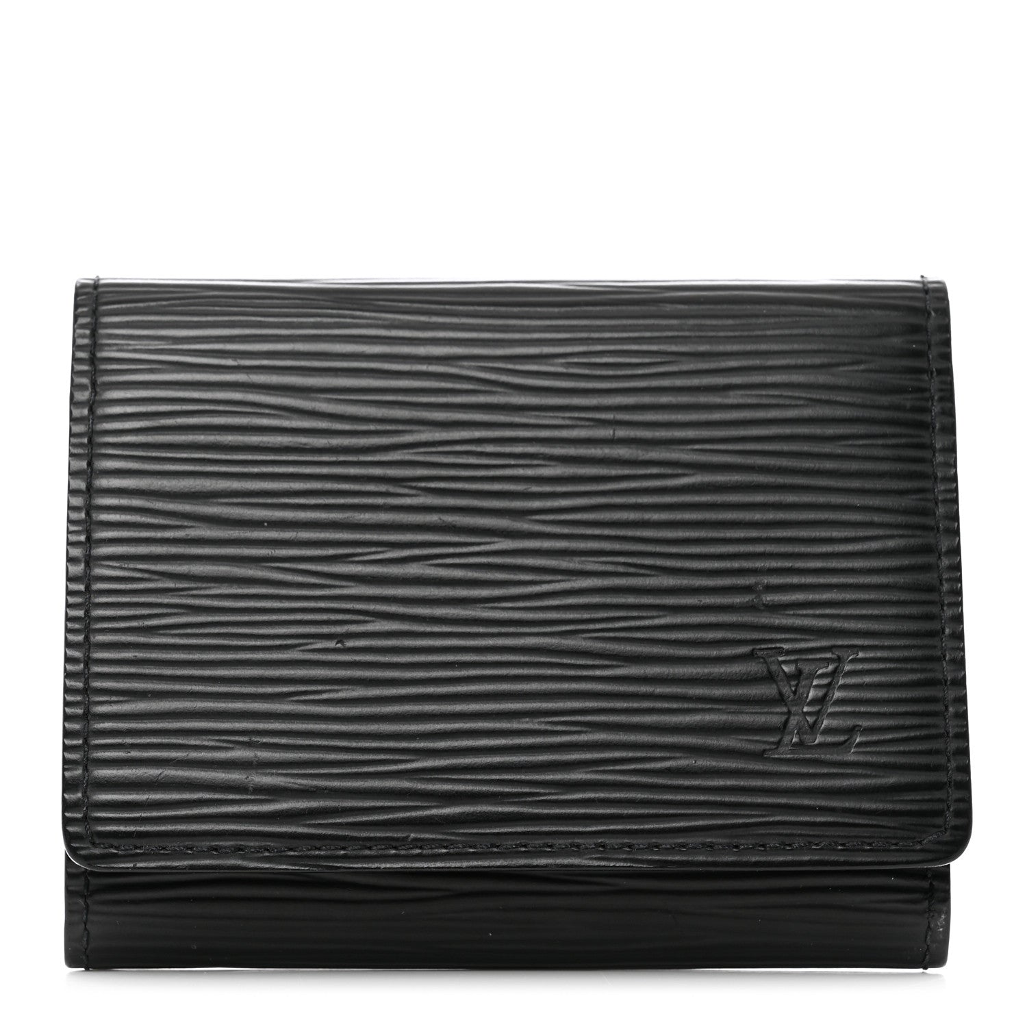 Louis Vuitton Epi Enveloppe Carte De Visite Black 1 of 7