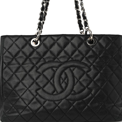 Chanel Caviar Quilted Grand Shopping Tote GST Black 7 of 10