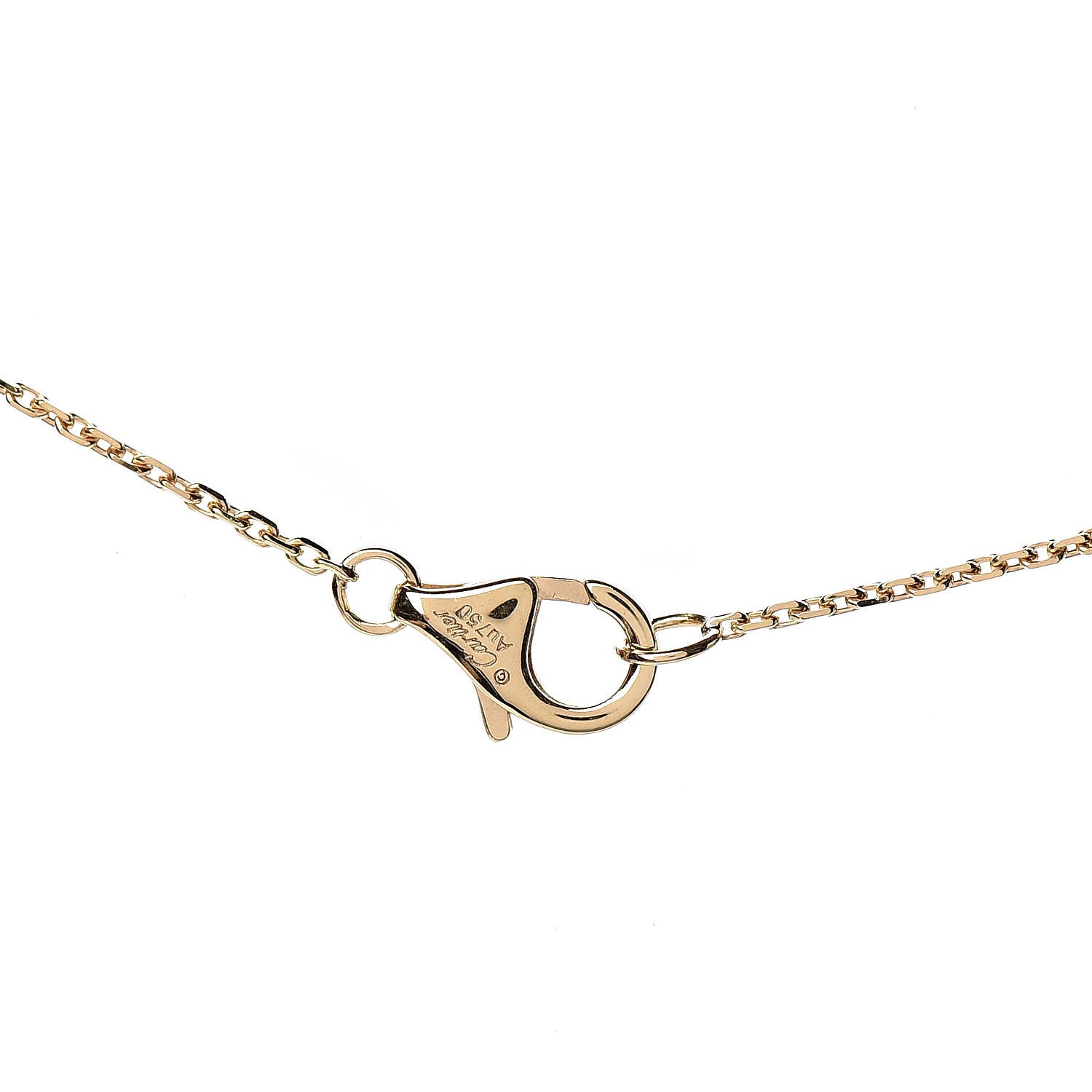 Cartier 18K Yellow Gold Diamond Mother of Pearl XS Amulette de Cartier Pendant Necklace 6 of 7