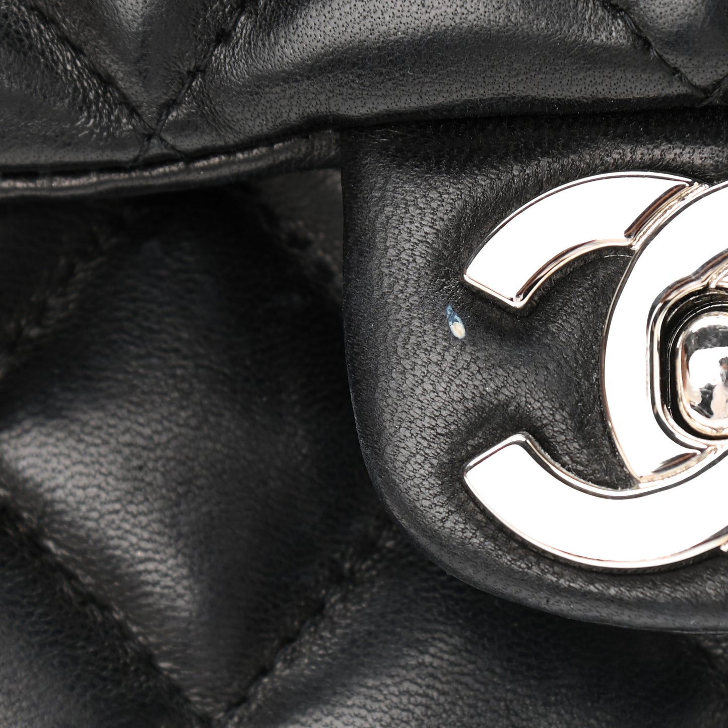 Lambskin Quilted Kelly Jumbo Flap Bag Black
