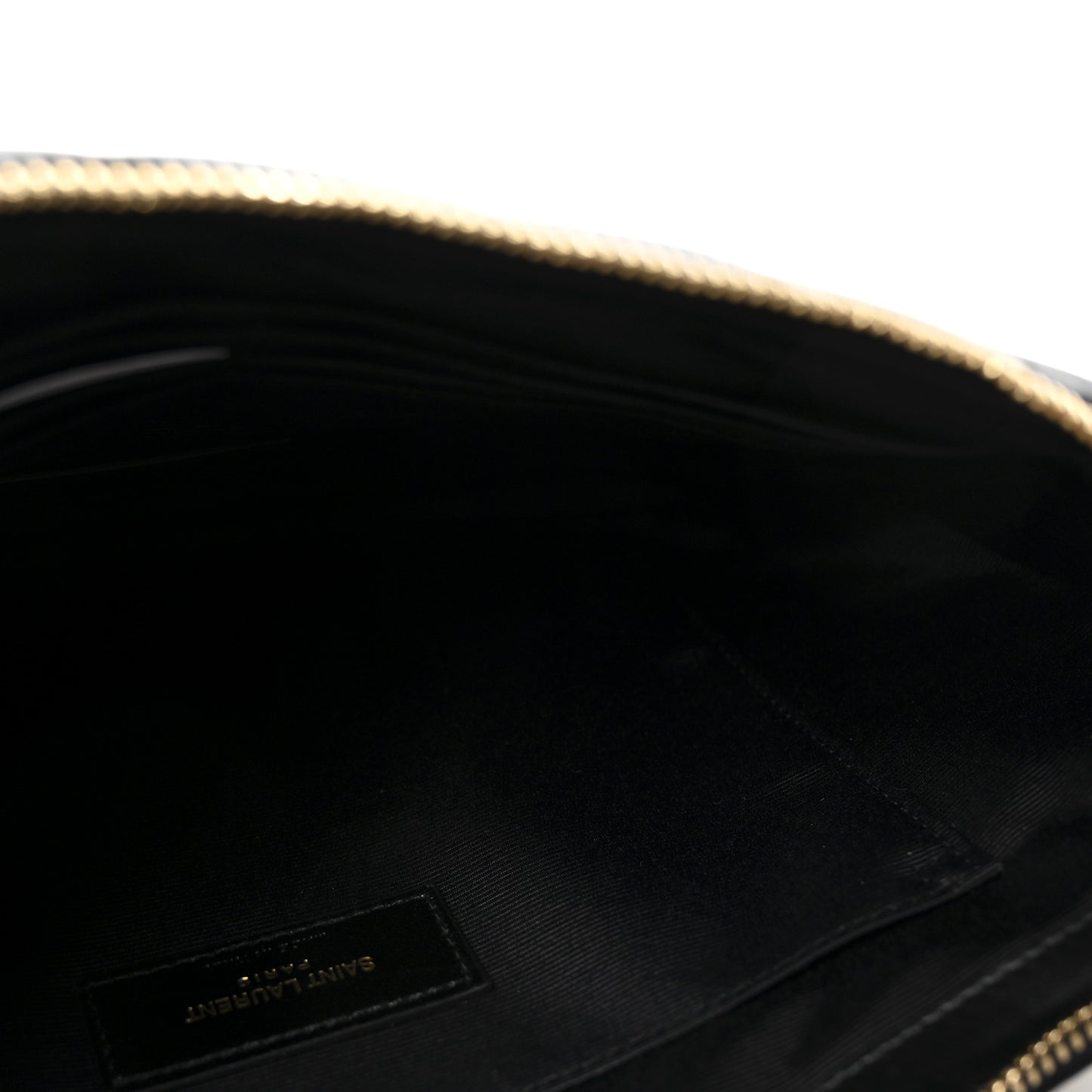 Calfskin Matelasse Monogram Cassandre Tablet Pouch Black