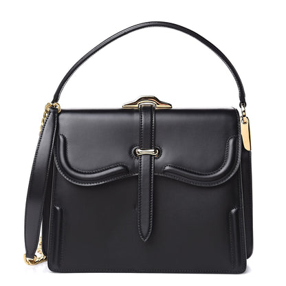 Prada City Calfskin Belle Top Handle Bag Black 1 of 9