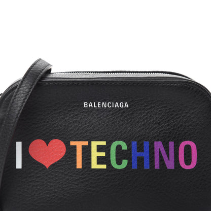 Balenciaga Calfskin I Love Techno XS Everyday Camera Bag Black 10 of 10