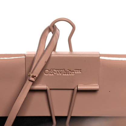 Off-White Patent Mini Box Bag Nude Beige 8 of 16