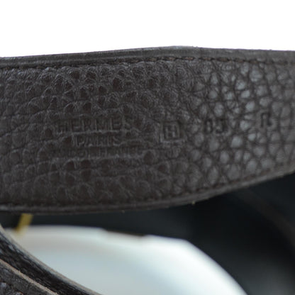 Hermes Leather Reversible H Belt 85 Brown Black 5 of 7