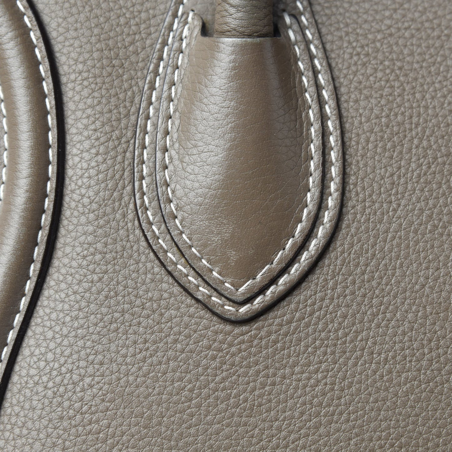 Drummed Calfskin Mini Luggage Souris