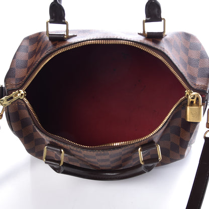 Louis Vuitton Damier Ebene Speedy Bandouliere 30 6 of 16