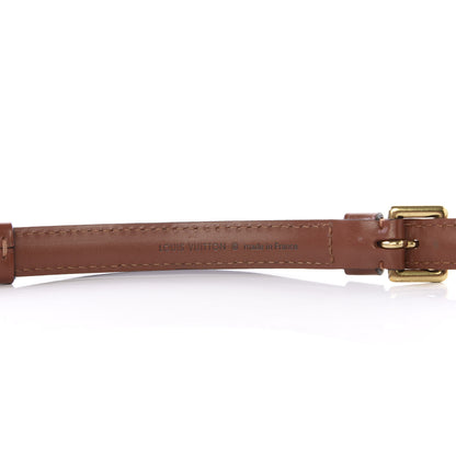 Louis Vuitton Calfskin 16mm Monceau Adjustable Shoulder Strap Brown 3 of 5