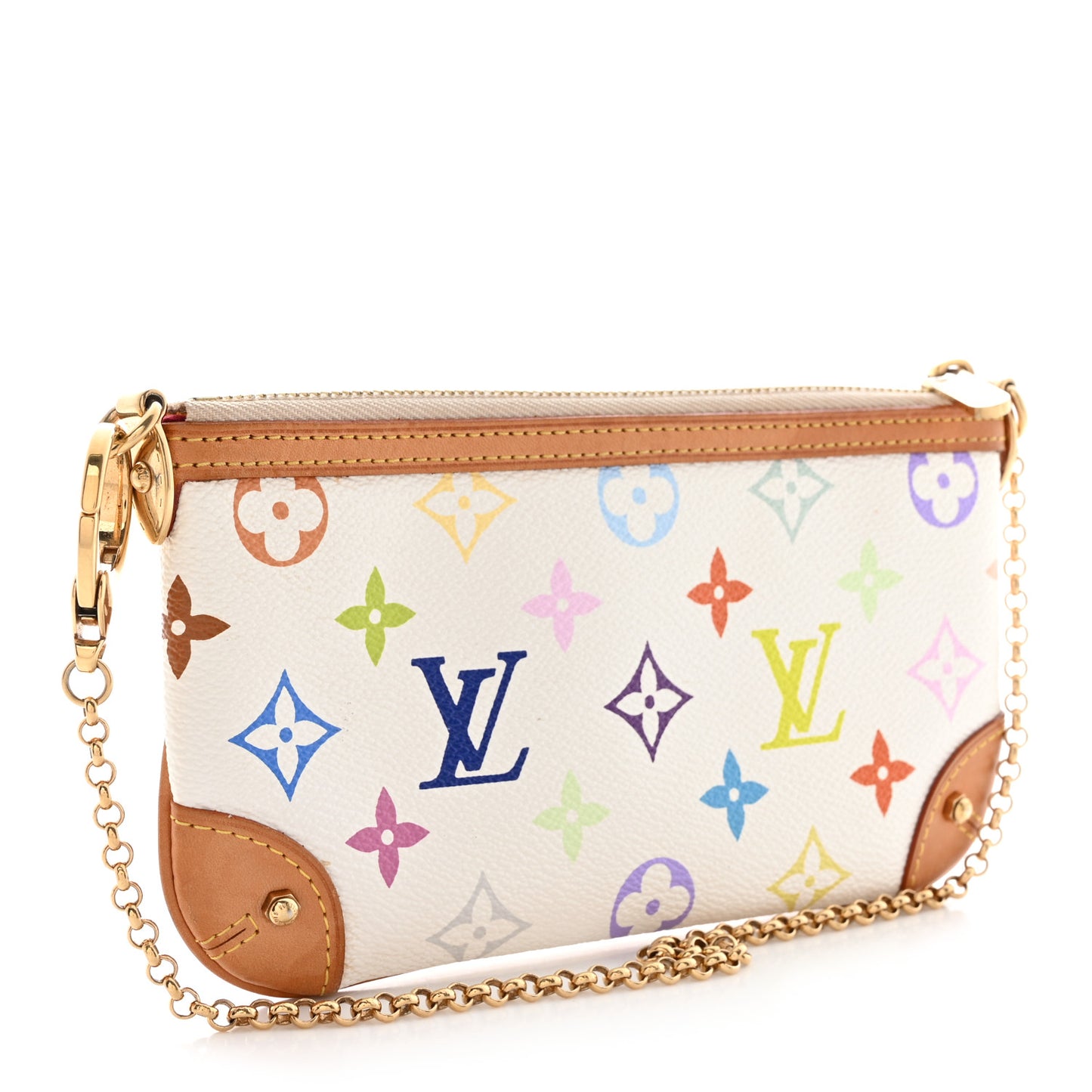 Monogram Multicolor Pochette Milla MM White