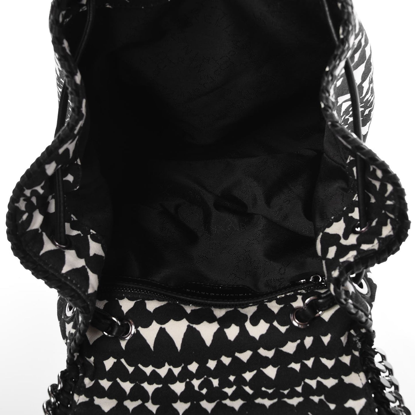 Shaggy Deer Hearts Falabella Backpack Bag Black