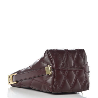 Givenchy Lambskin Quilted Mini GV Bucket Bag Aubergine 4 of 10