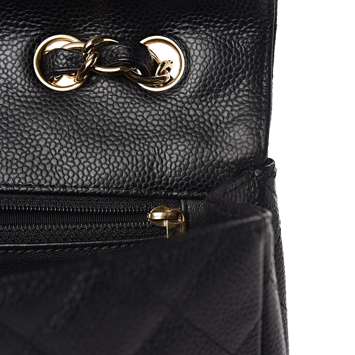 Chanel Caviar Quilted Jumbo Single Flap Black 9 of 12