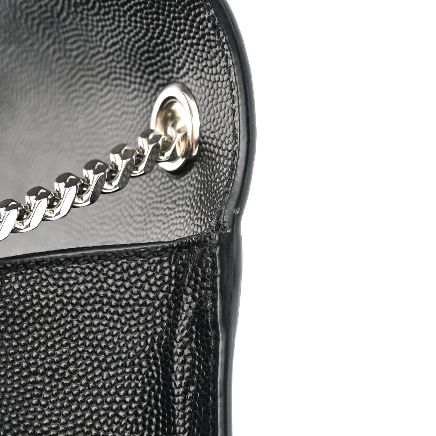 Saint Laurent Grain De Poudre Medium Classic Monogram Kate Satchel Black 11 of 12