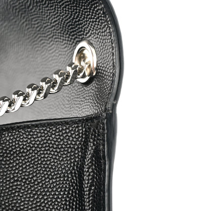 Saint Laurent Grain De Poudre Medium Classic Monogram Kate Satchel Black 11 of 12