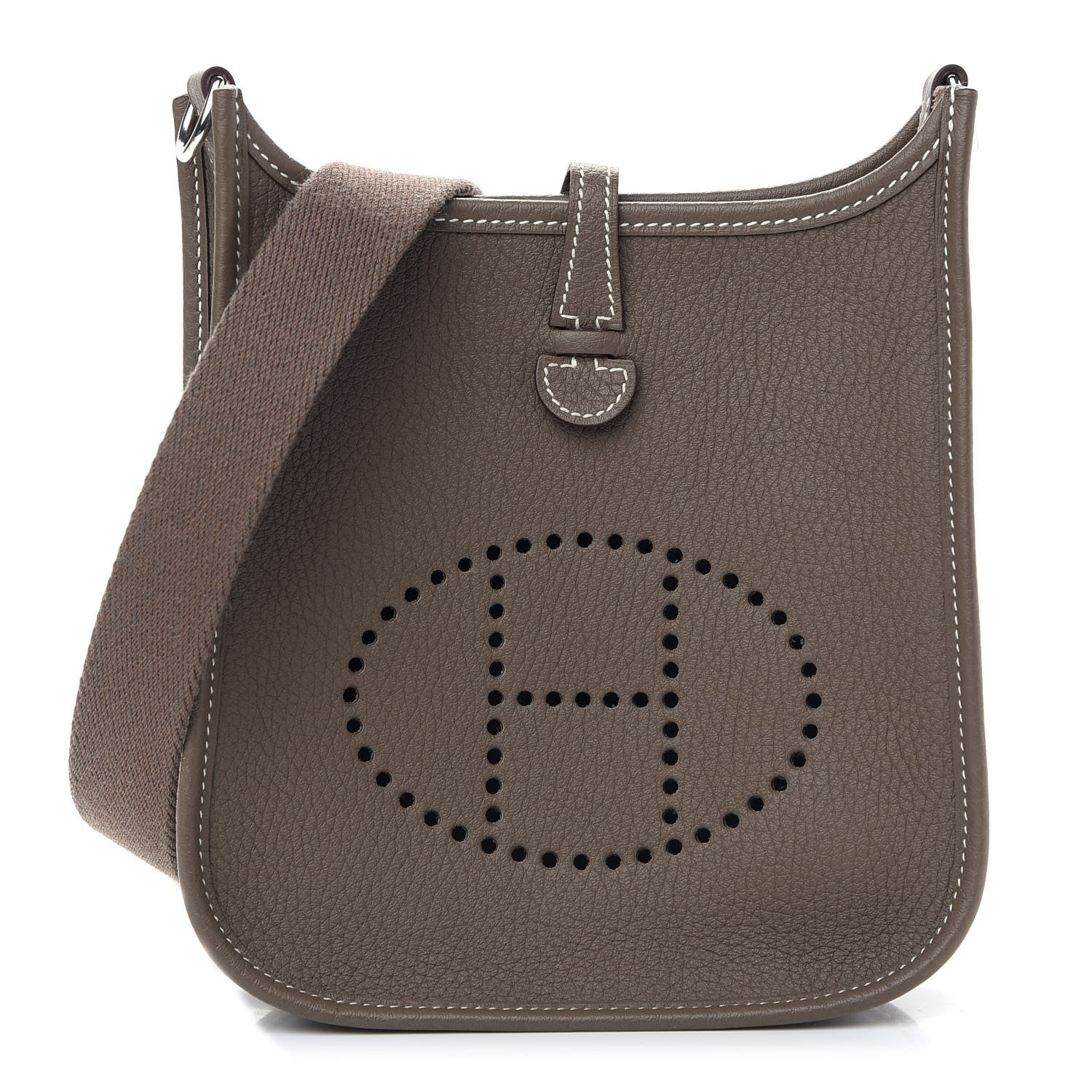 Hermes Taurillon Clemence Evelyne TPM Etoupe 1 of 9