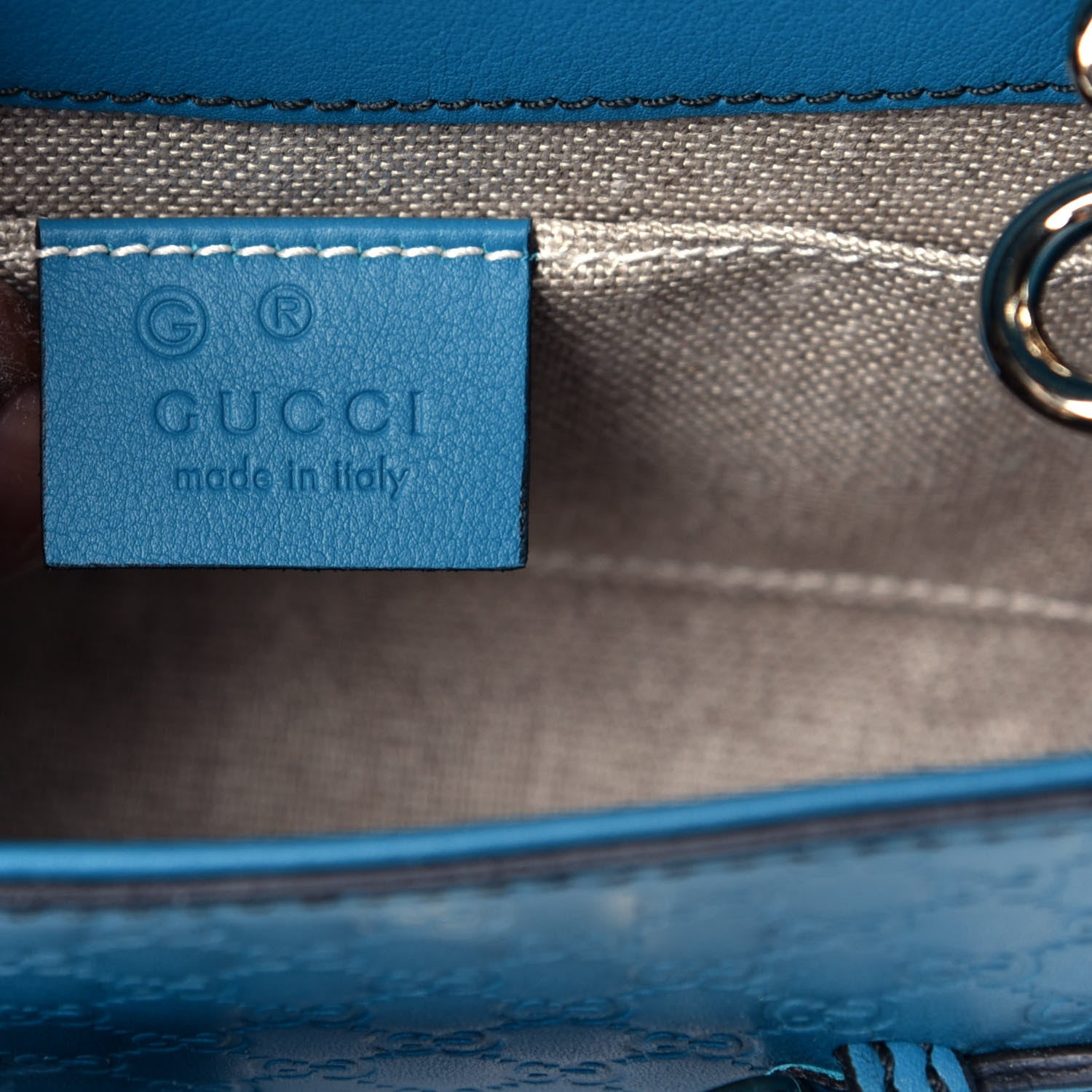 Gucci Microguccissima Mini Emily Shoulder Bag Deep Cobalt 6 of 9