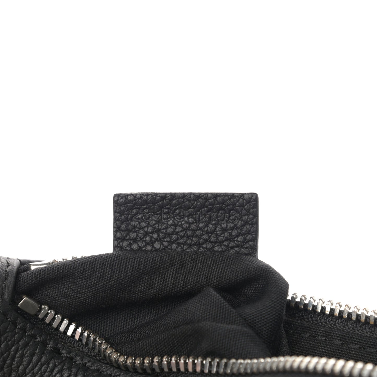 Grained Calfskin Kim Jones Saddle Bag Black