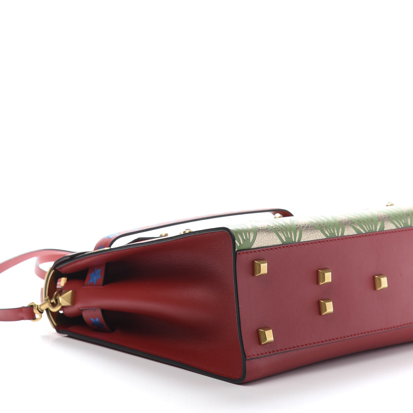 Calfskin Enchanted Wonderland My Rockstud Frame Bag Rosso Valentino