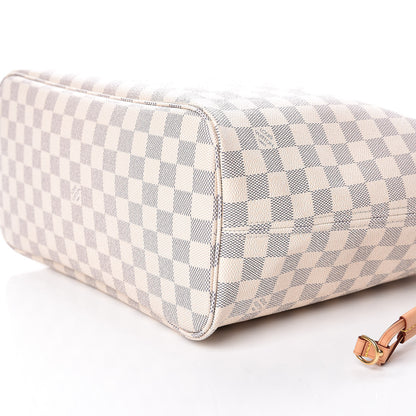 Louis Vuitton Damier Azur Neo Neverfull MM Rose Ballerine 10 of 10