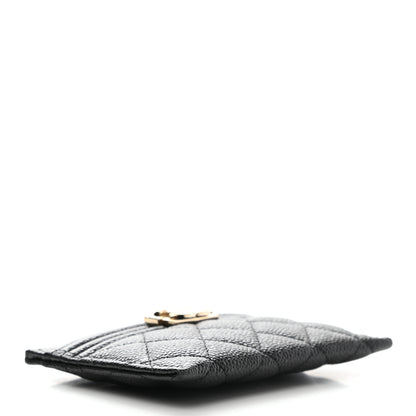 Chanel Caviar Quilted Boy Card Holder Black 4 of 9