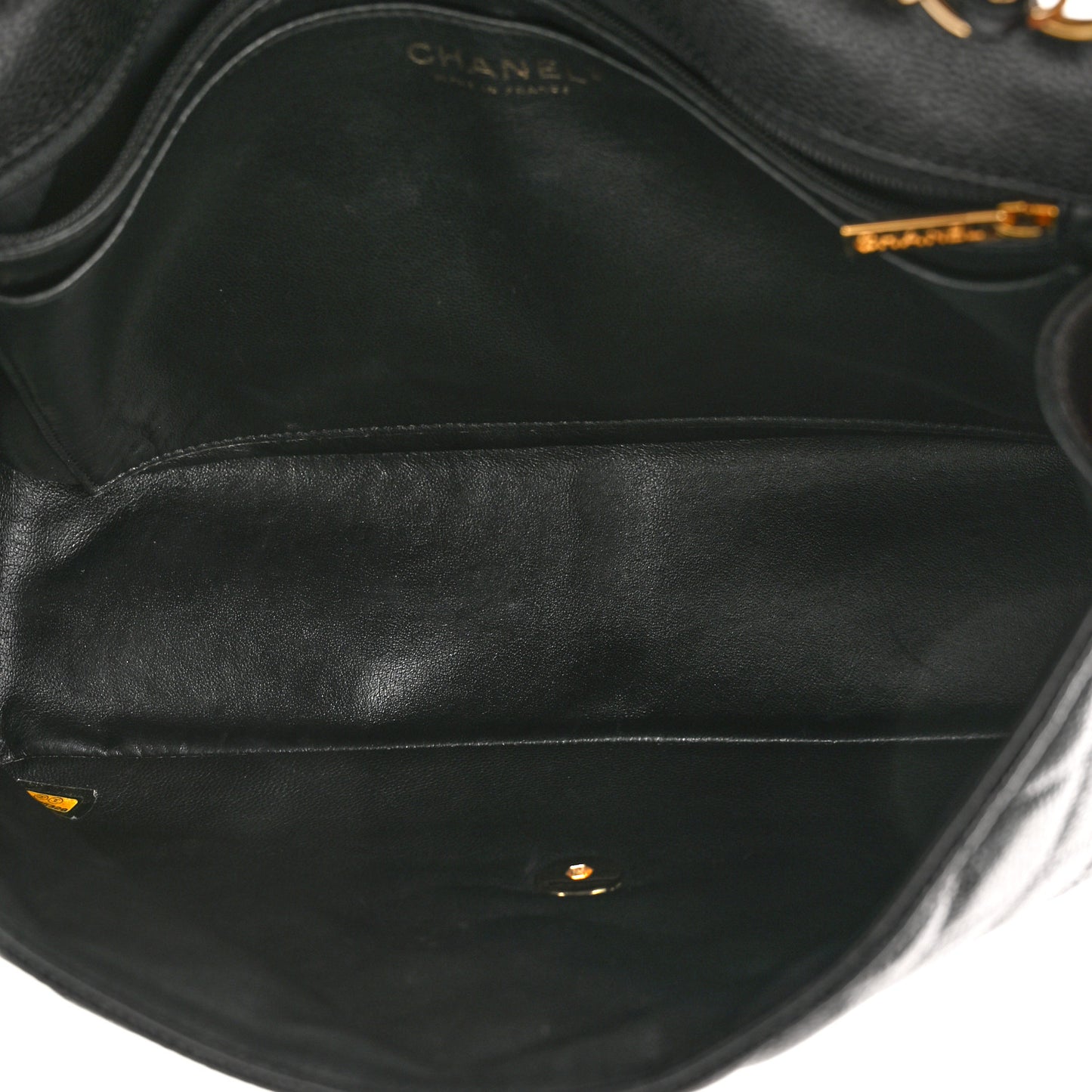 Caviar Quilted Jumbo Single Flap Black