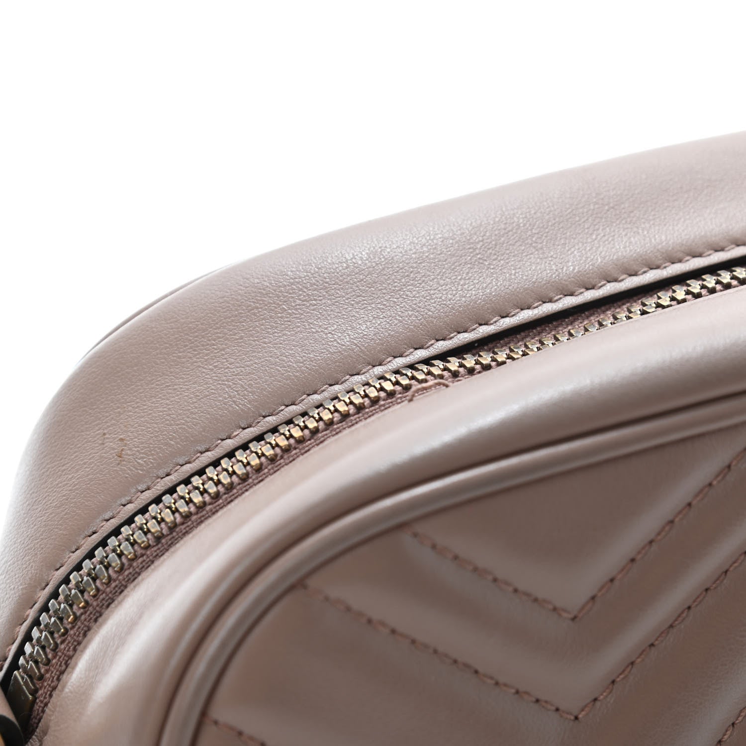 Gucci Calfskin Matelasse Small GG Marmont Chain Shoulder Bag Porcelain Rose 7 of 9