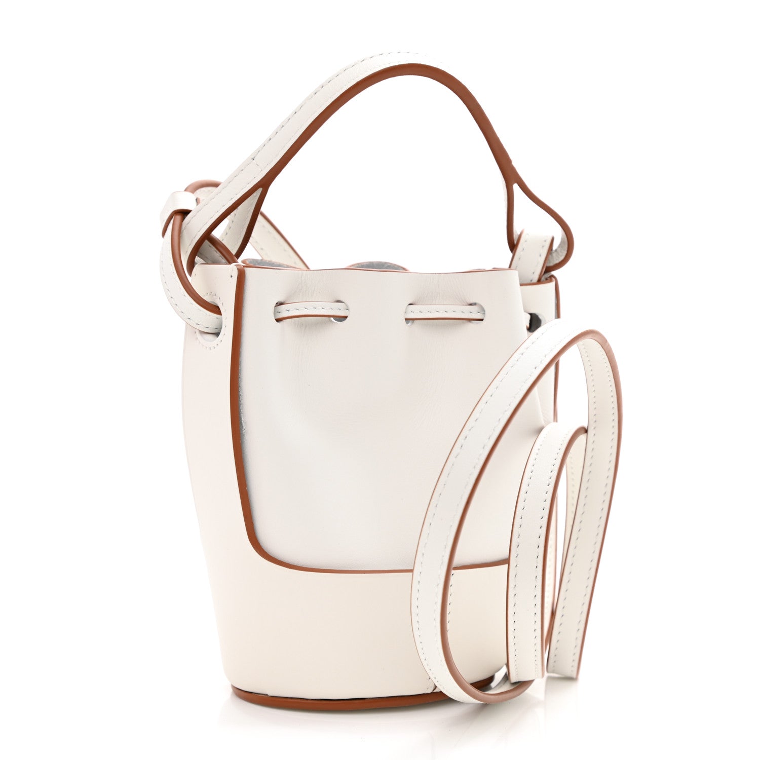 Loewe Calfskin Nano Balloon Bucket Bag Soft White 3 of 9