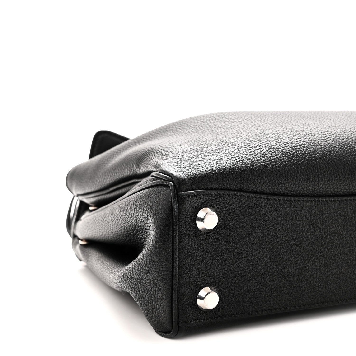 Balenciaga Grained Calfskin Small Rodeo Top Handle Handbag Black 8 of 9