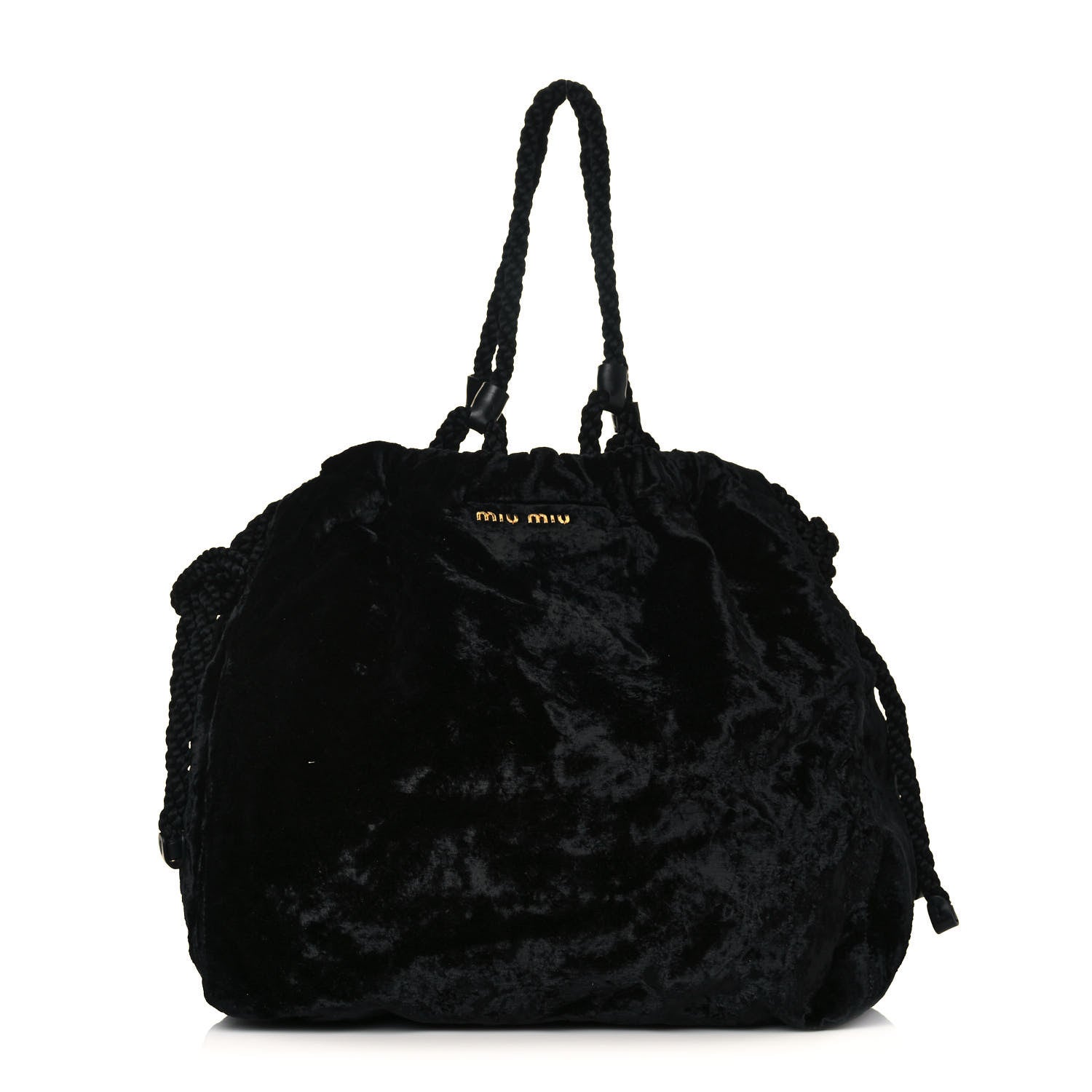 Miu Miu Velluto Shoulder Bag Black 1 of 12