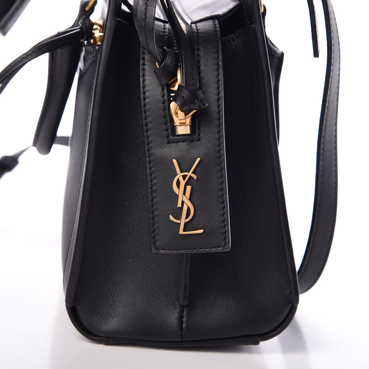 Saint Laurent Smooth Calfskin Small Eastside Tote Black 8 of 11