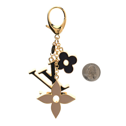 Louis Vuitton Fleur De Monogram Bag Charm Dore 2 of 4