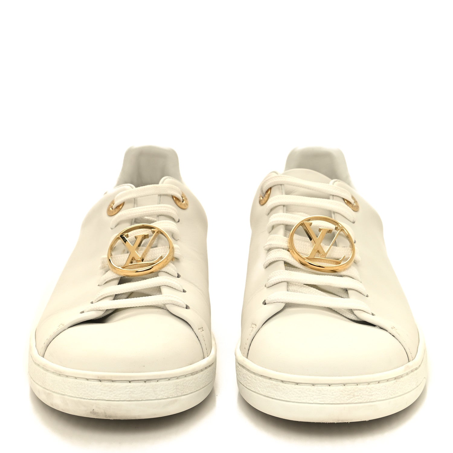 Louis Vuitton Calfskin Frontrow Sneakers 36.5 White 2 of 9