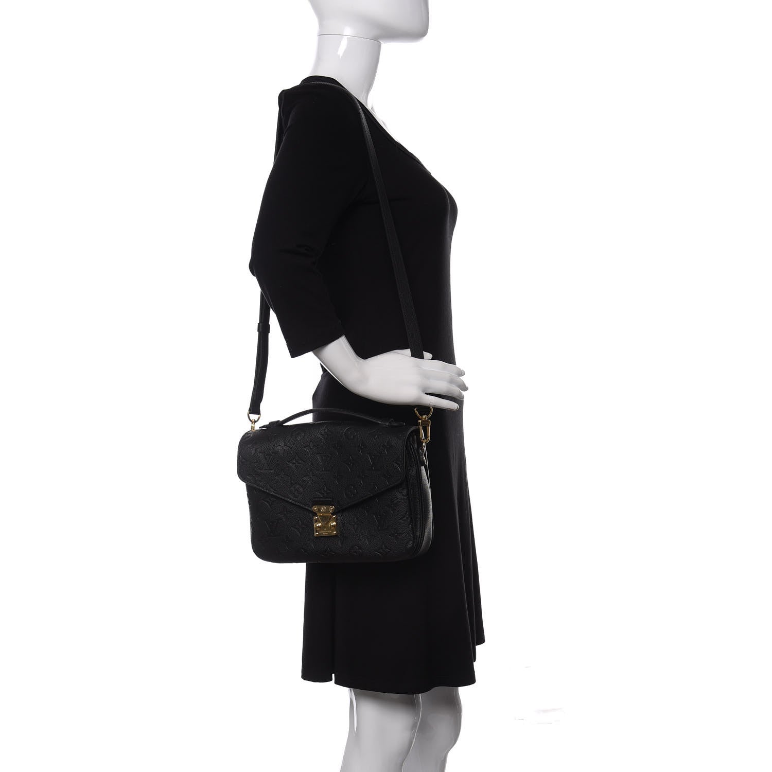 Louis Vuitton Empreinte Pochette Metis Black 2 of 10