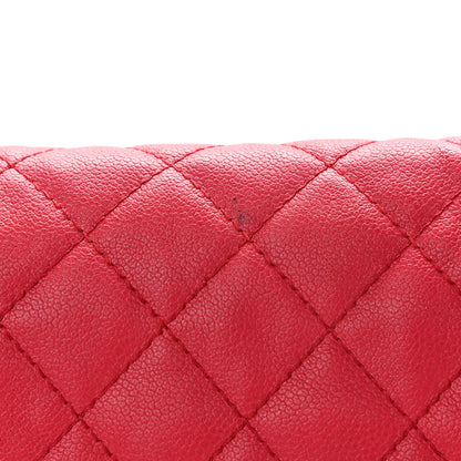 Chanel Washed Caviar Quilted Maxi Single Flap Fuchsia 14 of 14