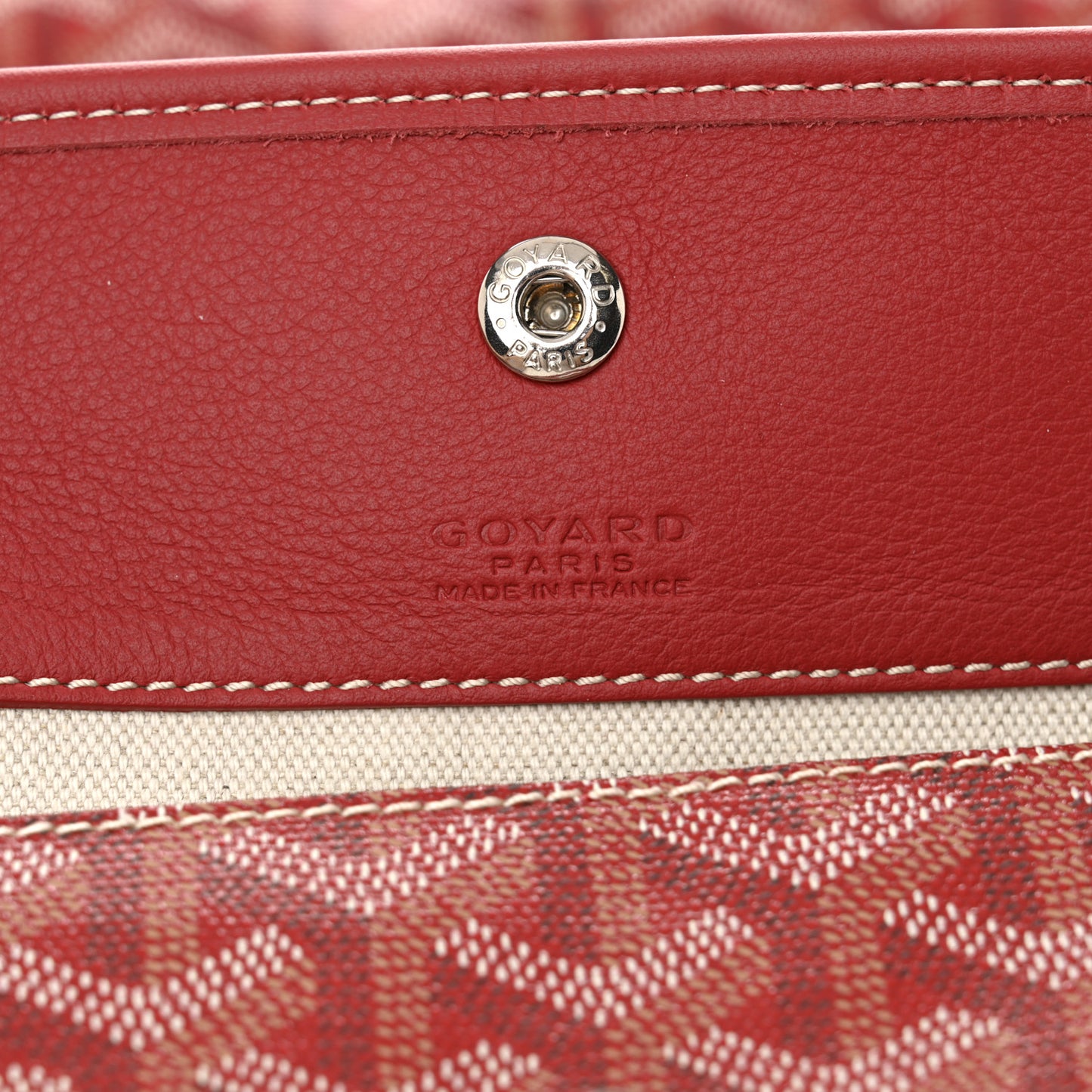Goyardine Coeur Saint Louis GM Red