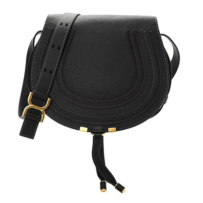 Chloe Calfskin Medium Marcie Round Crossbody Bag Black 1 of 9