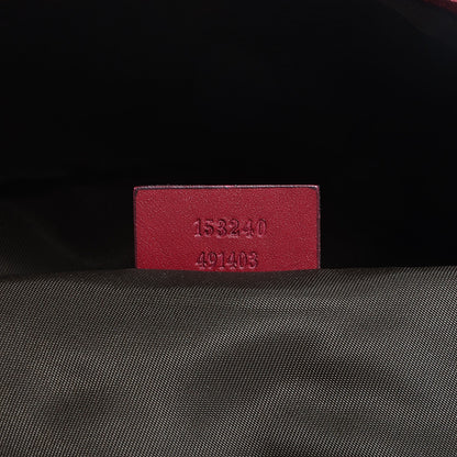 Gucci GG Monogram Web Medium Collapsable Carry On Duffle Beige Red 7 of 8