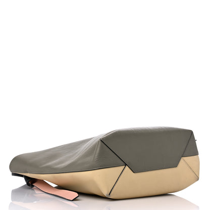 Celine Shiny Smooth Calfskin Small Twisted Cabas Light Khaki Cream 5 of 18