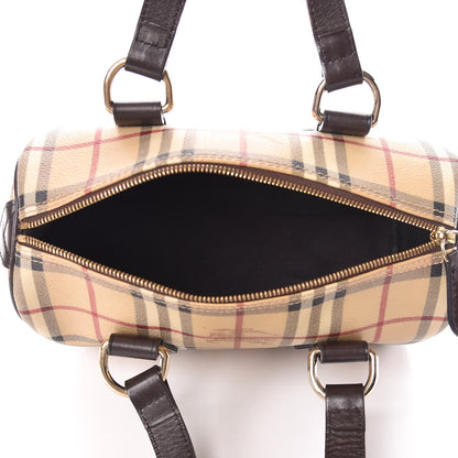 Burberry Haymarket Check Small Chester Bowling Bag Chocolate 5 of 17