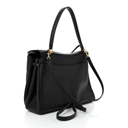 Balenciaga Natural Smooth Calfskin Medium Rodeo Top Handle Handbag Black 3 of 12
