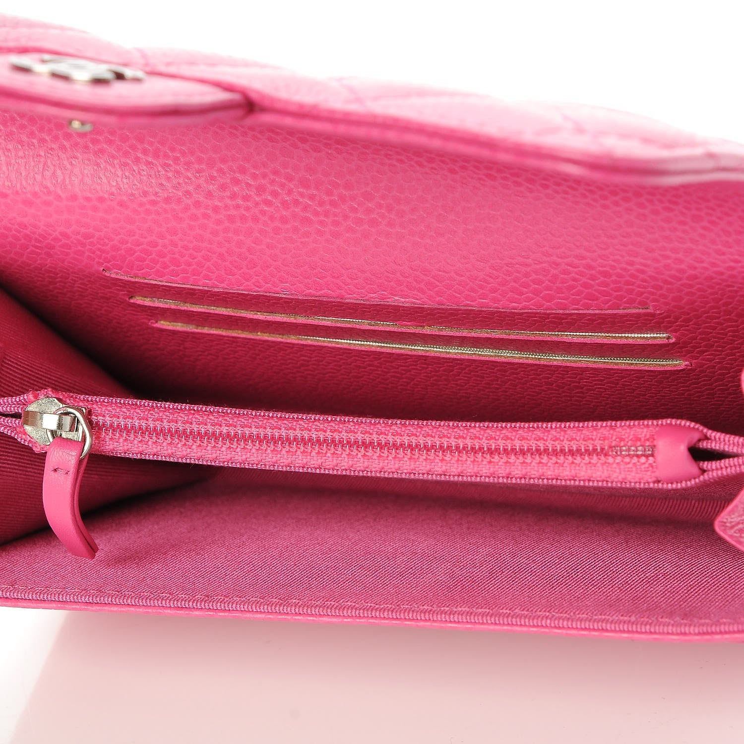 Chanel Caviar Quilted Small Flap Wallet Pink 6 of 7