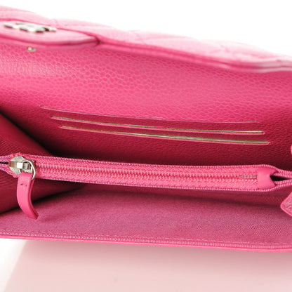Chanel Caviar Quilted Small Flap Wallet Pink 6 of 7