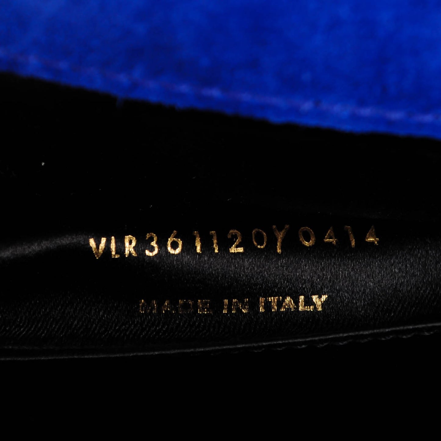 Patent Calfskin Monogram Large Belle De Jour Clutch Royal Blue