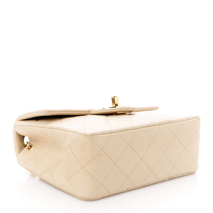 Chanel Lambskin Quilted Mini Square Flap Beige 4 of 12