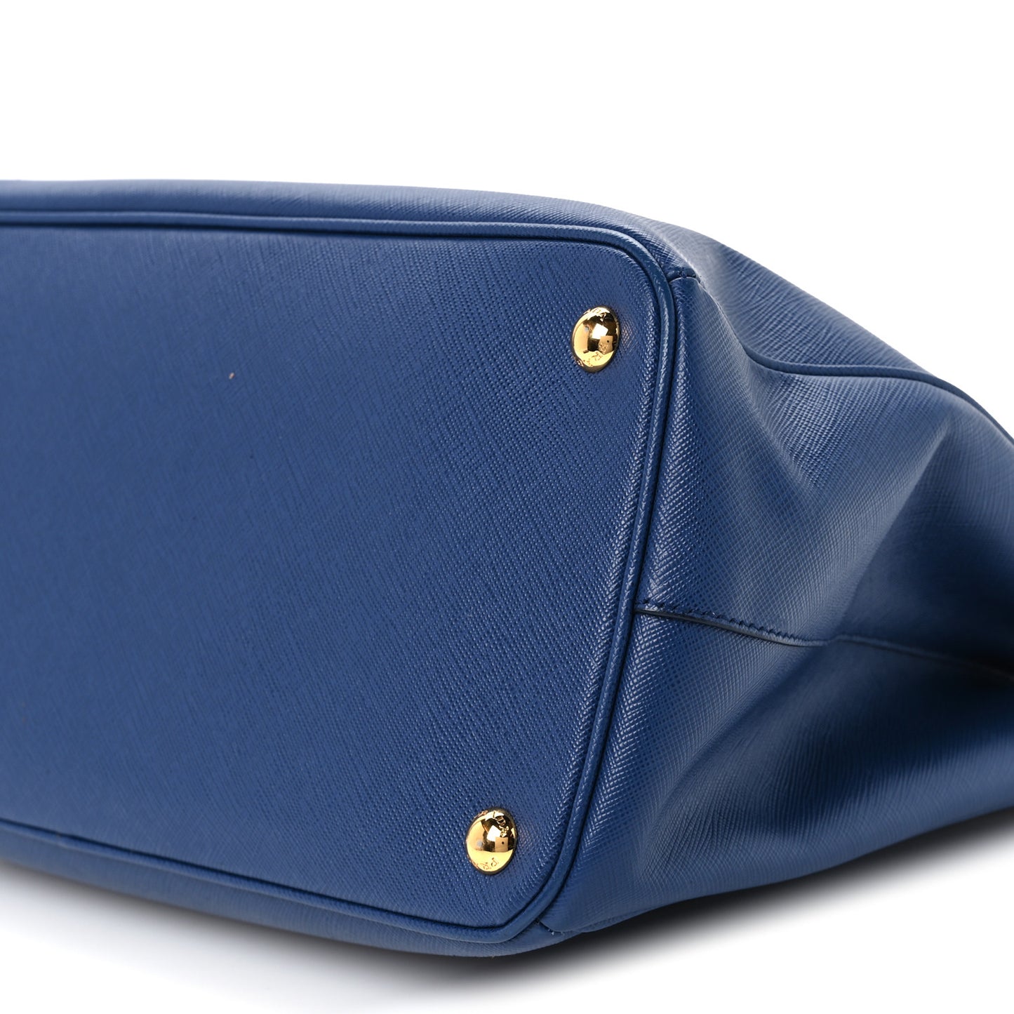 Saffiano Lux Medium Galleria Double Zip Tote Blue
