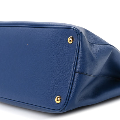 Prada Saffiano Lux Medium Galleria Double Zip Tote Blue 11 of 11