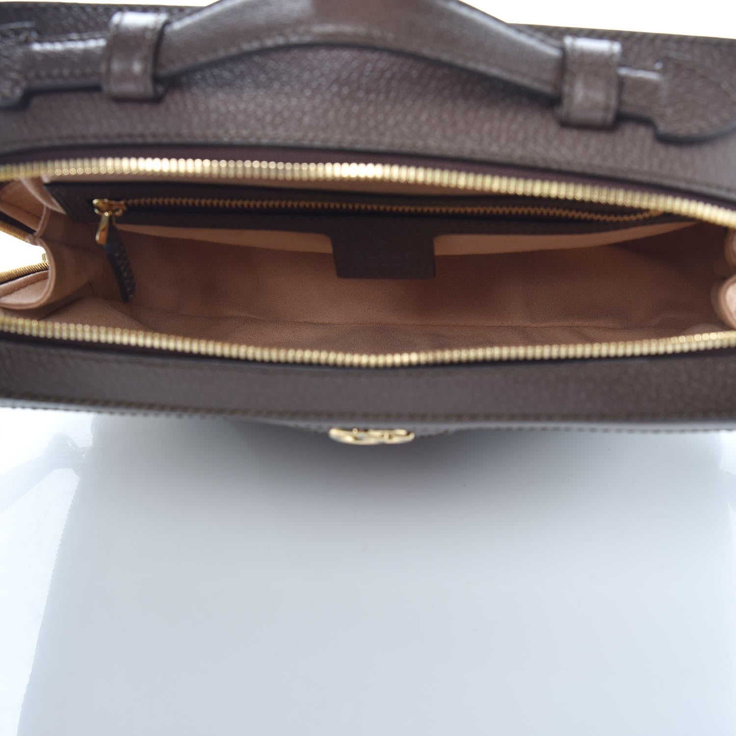 Gucci GG Supreme Monogram Web Small Ophidia Top Handle Shoulder Bag Brown 5 of 8