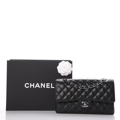 Chanel Caviar Quilted Medium Double Flap Black 8 of 8